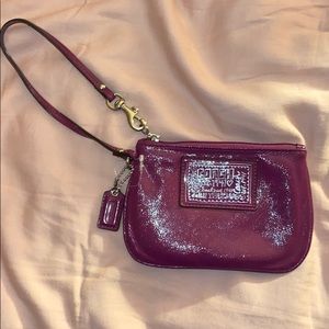 Mini Coach Wristlet